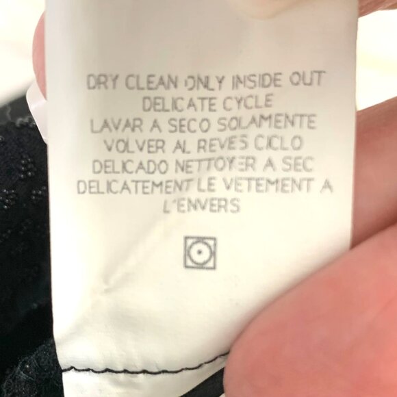 David Warren Black Textured Sparkling Sleeveless Midi Cocktail Dress 10 Elegant - Picture 8 of 8